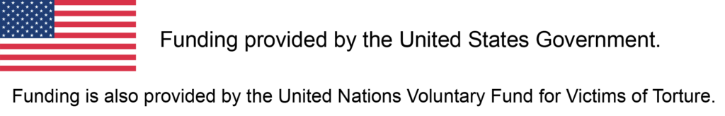 American Flag Funding provided by the United States Government. Funding is also provided by the United Nations Voluntary Fund for Victims of Torture.